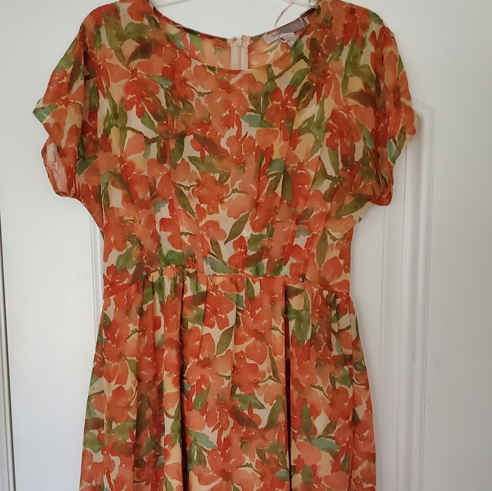 Floral High-low Dress